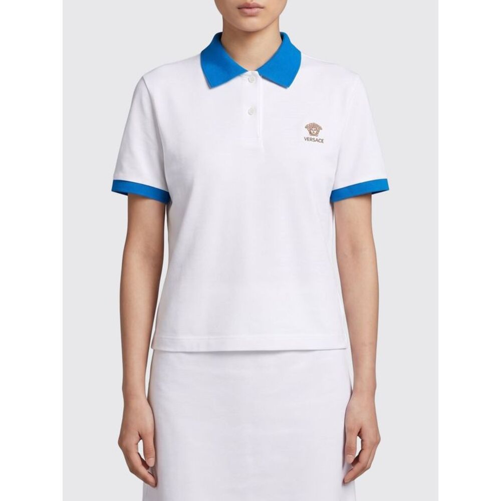 Versace Polo Shirt Woman Blue